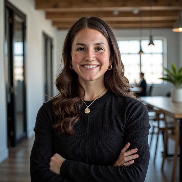 Official Magic Studio LinkedIn-style headshot example