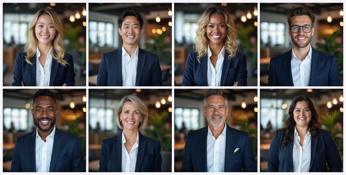 Official Magic Studio team headshot examples