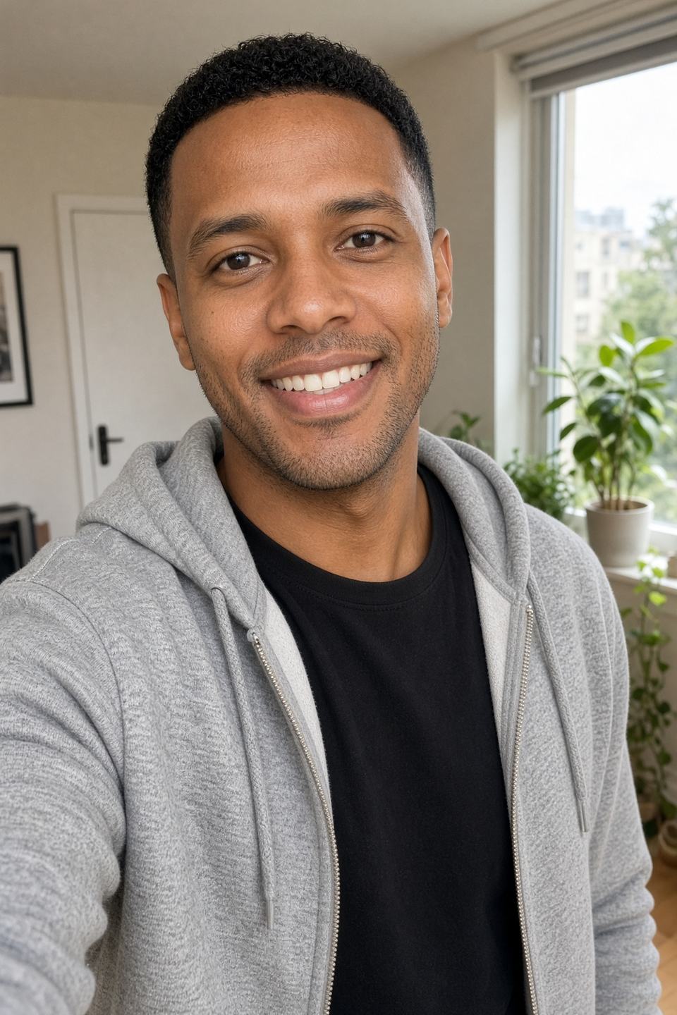 Casual source selfie